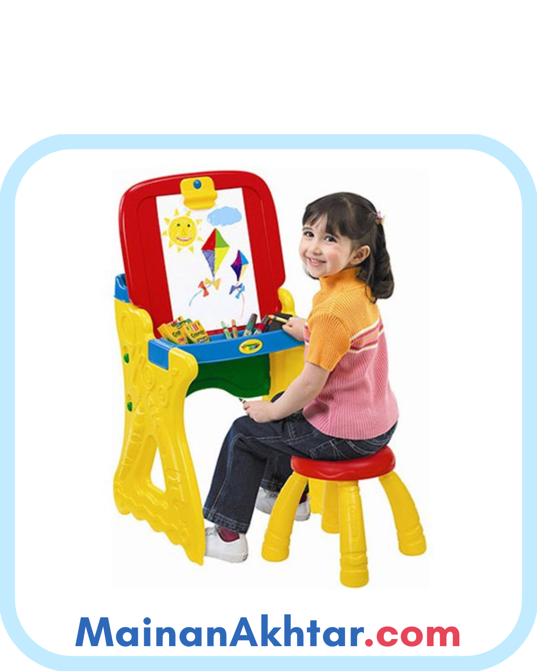 MEJA BELAJAR CRAYOLA PLAY N FOLD ART STUDIO