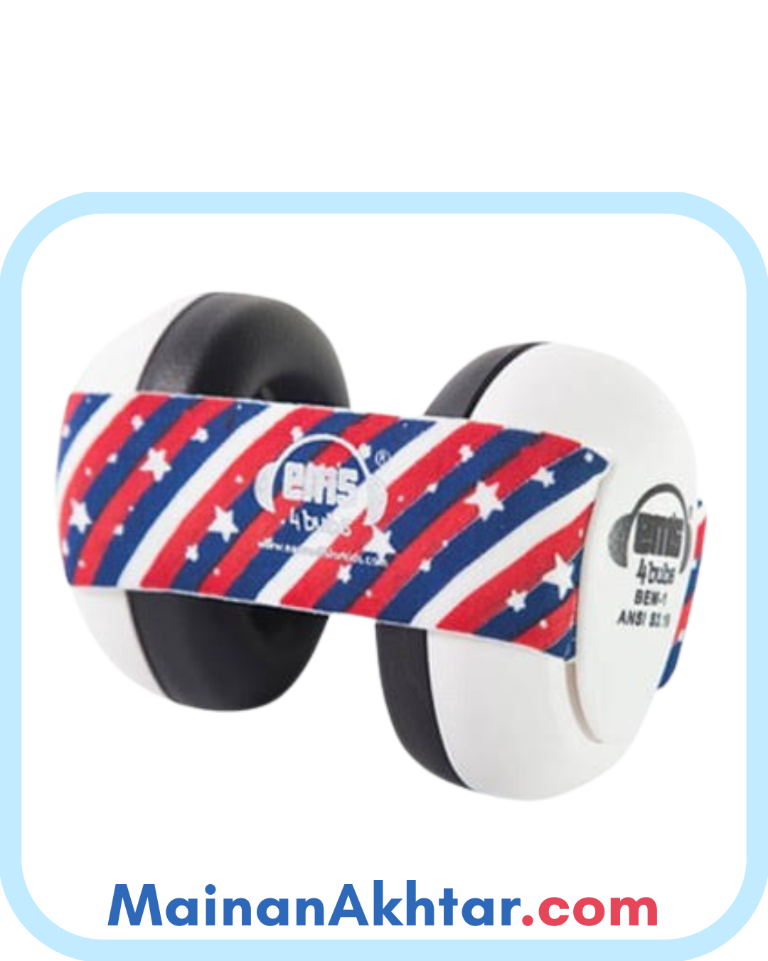 EARMUFF EMS STARS RED BLUE EARMUFF EMS STARS RED BLUE